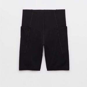 NWT Aerie Real Me Xtra Hold Up Pocket 7” Bike Shorts Brown, size XS & M